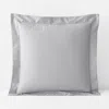 The Company Store Classic Smooth Wrinkle-free Sateen Sham In Gray Mist