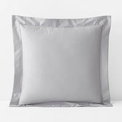 The Company Store Classic Smooth Wrinkle-free Sateen Sham In Gray Mist