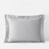 The Company Store Classic Smooth Wrinkle-free Sateen Sham In Gray Mist