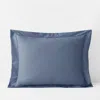 The Company Store Classic Smooth Wrinkle-free Sateen Sham In Infinity Blue