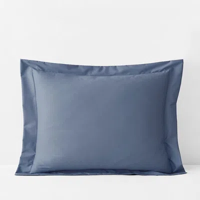 The Company Store Classic Smooth Wrinkle-free Sateen Sham In Infinity Blue