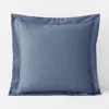 The Company Store Classic Smooth Wrinkle-free Sateen Sham In Infinity Blue