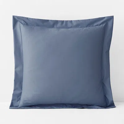 The Company Store Classic Smooth Wrinkle-free Sateen Sham In Infinity Blue