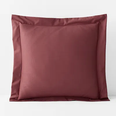 The Company Store Classic Smooth Wrinkle-free Sateen Sham In Red