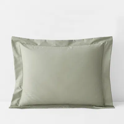 The Company Store Classic Smooth Wrinkle-free Sateen Sham In Laurel Green