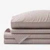 The Company Store Classic Stripes And Plaids Cool Yarn-dyed Cotton Percale Bed Sheet Set