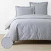 The Company Store Classic Stripes And Plaids Cool Yarn-dyed Cotton Percale Duvet Cover In Multi