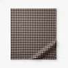 The Company Store Classic Stripes And Plaids Cool Yarn-dyed Cotton Percale Flat Bed Sheet