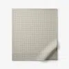 The Company Store Classic Stripes And Plaids Cool Yarn-dyed Cotton Percale Flat Bed Sheet