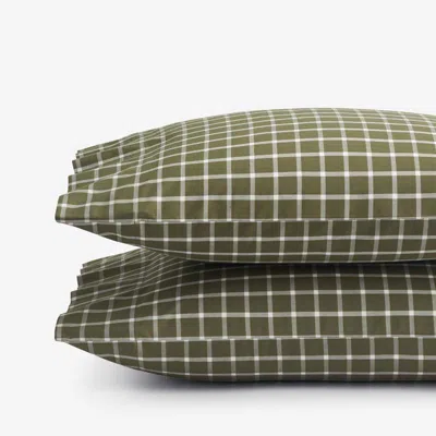 The Company Store Classic Stripes And Plaids Cool Yarn-dyed Cotton Percale Pillowcase Set