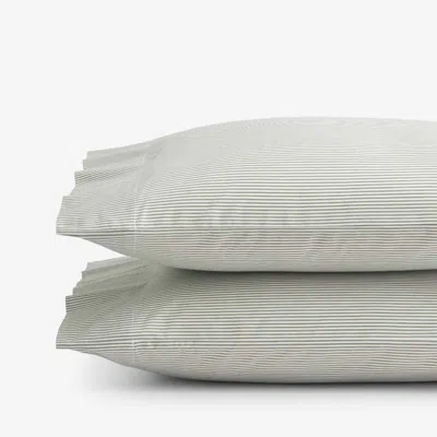 The Company Store Classic Stripes And Plaids Cool Yarn-dyed Cotton Percale Pillowcase Set