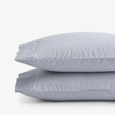 The Company Store Classic Stripes And Plaids Cool Yarn-dyed Cotton Percale Pillowcase Set In Multi