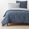 The Company Store Classic Stripes And Plaids Cool Yarn-dyed Cotton Percale Reversible Comforter