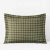 The Company Store Classic Stripes And Plaids Cool Yarn-dyed Cotton Percale Sham