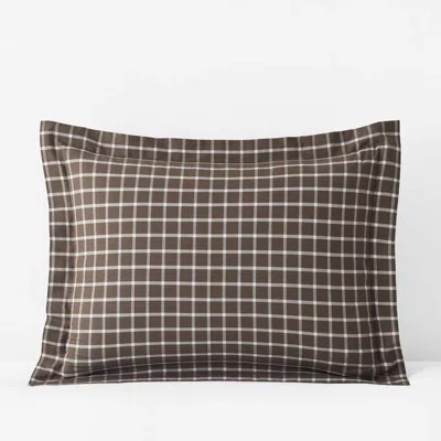 The Company Store Classic Stripes And Plaids Cool Yarn-dyed Cotton Percale Sham