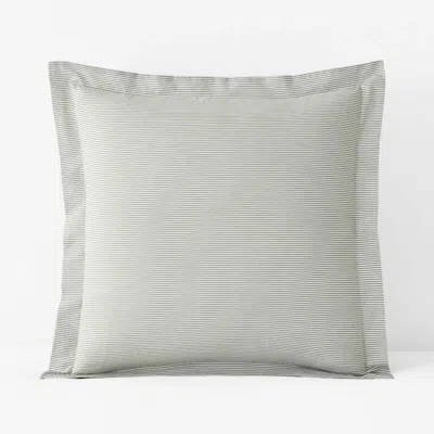 The Company Store Classic Stripes And Plaids Cool Yarn-dyed Cotton Percale Sham