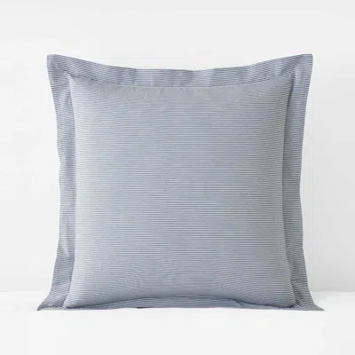 The Company Store Classic Stripes And Plaids Cool Yarn-dyed Cotton Percale Sham In Multi