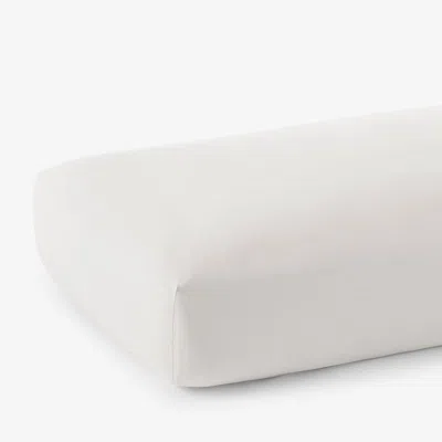 The Company Store Classic Ultra-cozy Cotton Velvet Cotton Flannel Fitted Bed Sheet In Ivory