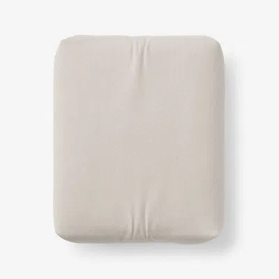 The Company Store Classic Ultra-cozy Cotton Velvet Cotton Flannel Fitted Bed Sheet In Ivory
