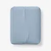 The Company Store Classic Ultra-cozy Cotton Velvet Cotton Flannel Fitted Bed Sheet In Powder Blue