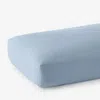 The Company Store Classic Ultra-cozy Cotton Velvet Cotton Flannel Fitted Bed Sheet In Powder Blue