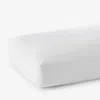 The Company Store Classic Ultra-cozy Cotton Velvet Cotton Flannel Fitted Bed Sheet In White