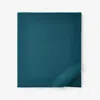 The Company Store Classic Ultra-cozy Cotton Velvet Cotton Flannel Flat Bed Sheet In Teal/turquoise Blue