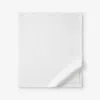 The Company Store Classic Ultra-cozy Cotton Velvet Cotton Flannel Flat Bed Sheet In White