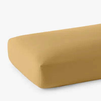 The Company Store Classic Ultra-cozy Cotton Flannel Fitted Bed Sheet In Orange/coral/yellow