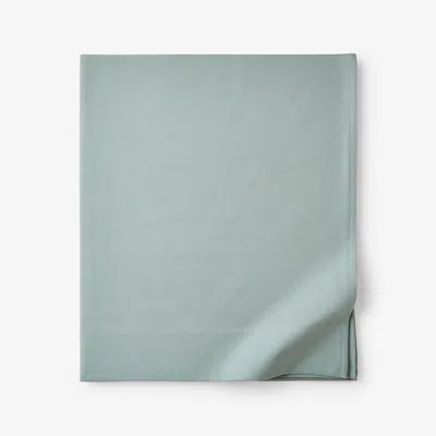 The Company Store Classic Ultra-cozy Cotton Flannel Flat Bed Sheet In Blue/green/teal