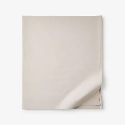 The Company Store Classic Ultra-cozy Cotton Flannel Flat Bed Sheet In Ivory