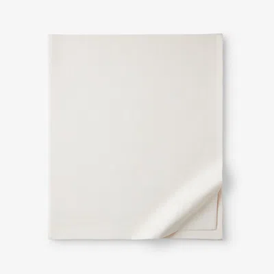 The Company Store Classic Ultra-cozy Cotton Flannel Flat Bed Sheet In Ivory
