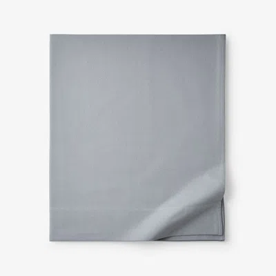 The Company Store Classic Ultra-cozy Cotton Flannel Flat Bed Sheet In Slate Gray