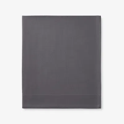 The Company Store Classic Ultra-cozy Cotton Flannel Flat Bed Sheet In Stone Gray