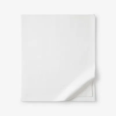 The Company Store Classic Ultra-cozy Cotton Flannel Flat Bed Sheet In White