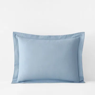 The Company Store Classic Ultra-cozy Cotton Flannel Sham In Powder Blue