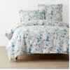 The Company Store Clemencia Classic Cool Cotton Percale Duvet Cover In Blue/teal/turquoise