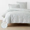 The Company Store Clemencia Classic Cool Cotton Percale Duvet Cover In Mini Floral Pale Blue