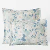 The Company Store Clemencia Classic Cool Cotton Percale Sham In Blue/teal/turquoise