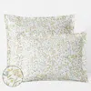 The Company Store Clemencia Classic Cool Cotton Percale Sham In Green/orange/coral