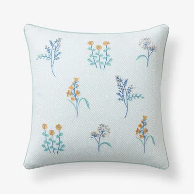 The Company Store Clemencia Decorative Square Pillow Cover In Blue