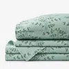 The Company Store Climbing Vines Classic Cool Cotton Percale Bed Sheet Set In Sage Green