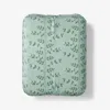 The Company Store Climbing Vines Classic Cool Cotton Percale Fitted Bed Sheet In Sage Green