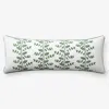 The Company Store Climbing Vines Decorative Lumbar Pillow Cover In Green/white