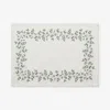 The Company Store Climbing Vines Placemats, Set Of 4 In Green/ivory