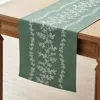The Company Store Climbing Vines Table Runner In Green
