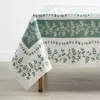 The Company Store Climbing Vines Tablecloth In Green/ivory