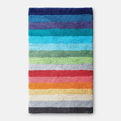 The Company Store Color Bar Bath Rug, Size 24 X 40, Cotton |  In Multi