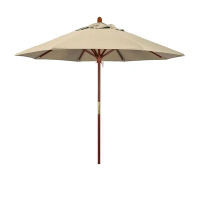 The Company Store Commercial Grade Umbrella With Hardwood Frame In Antique Beige