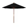 The Company Store Commercial Grade Umbrella With Hardwood Frame In Black